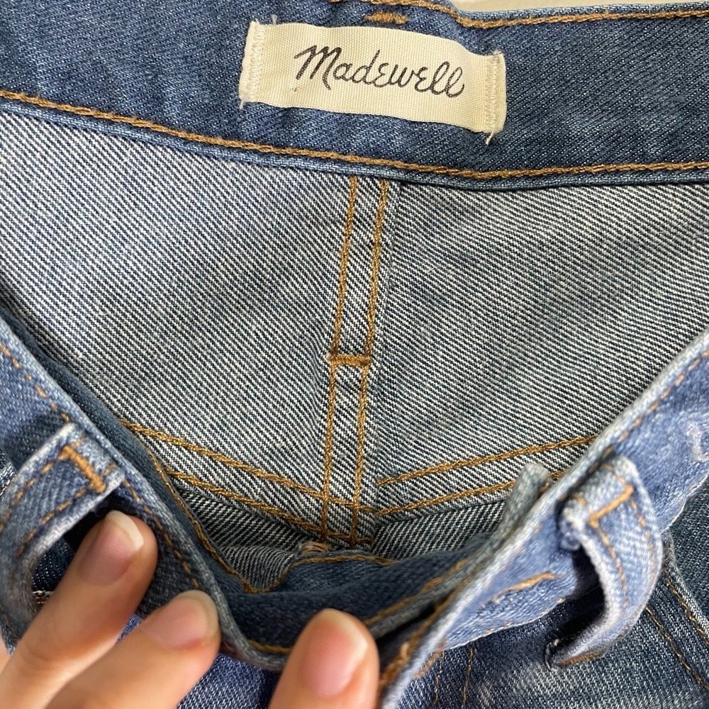 MADEWELL Ladies "The Perfect" Jean Denim Cut-off Casual Short, 24/XS - Picture 3 of 6